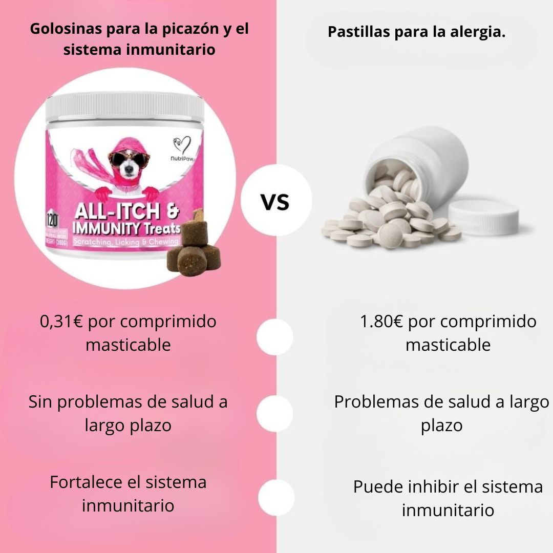 Nutri® 120 golosinas para la picazón y el sistema inmunitario