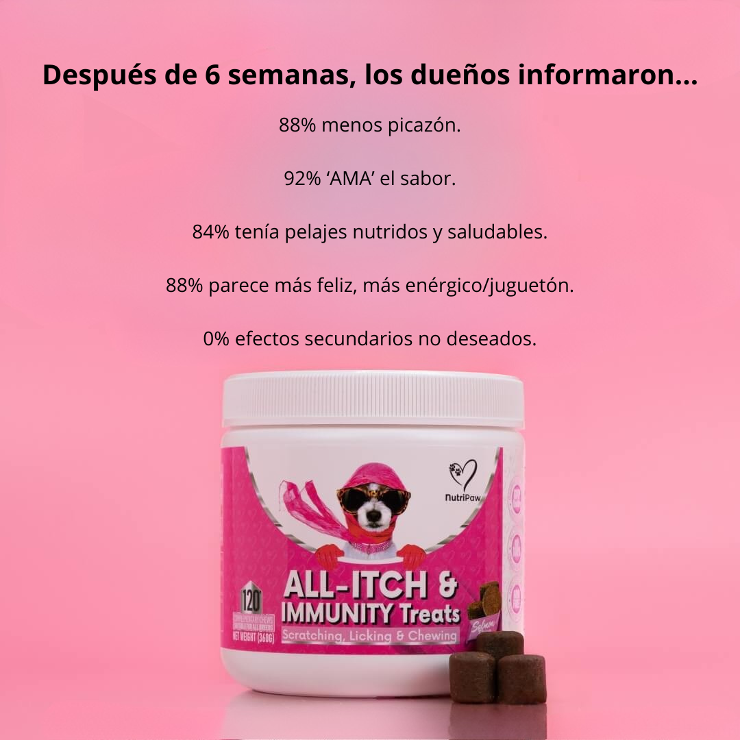 Nutri® 120 golosinas para la picazón y el sistema inmunitario