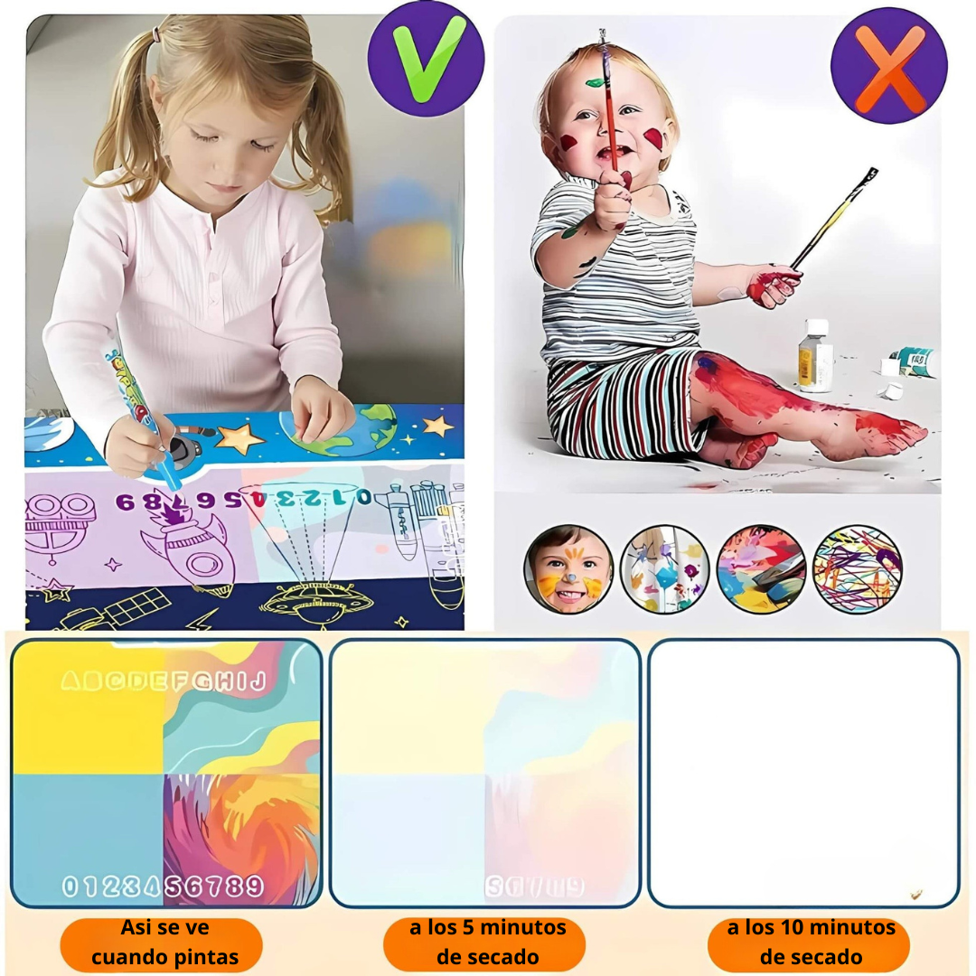 AquaDibuja™ – Dibuja, aprende y juega… ¡solo con agua!