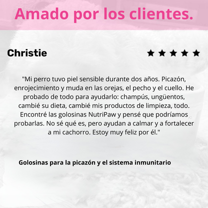 Nutri® 120 golosinas para la picazón y el sistema inmunitario
