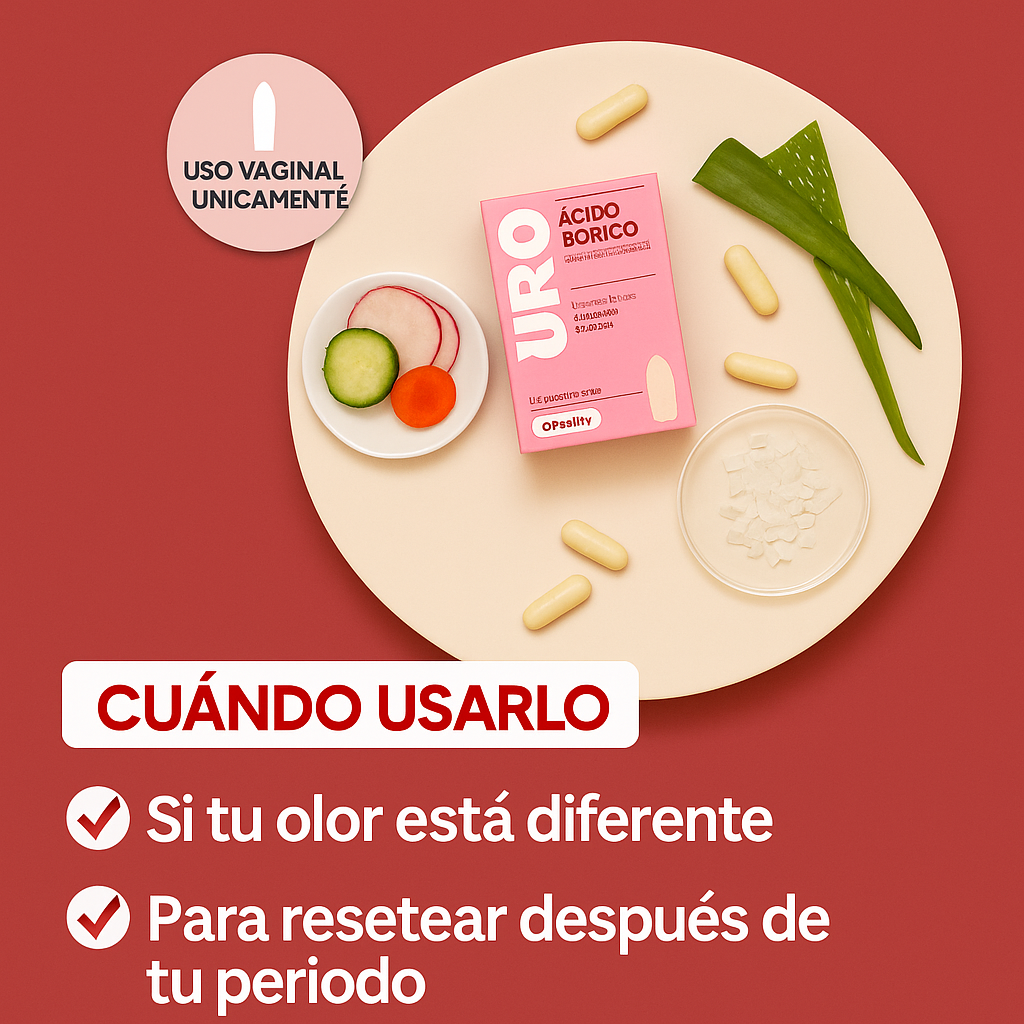 URO - Supositorio vaginal de ácido bórico