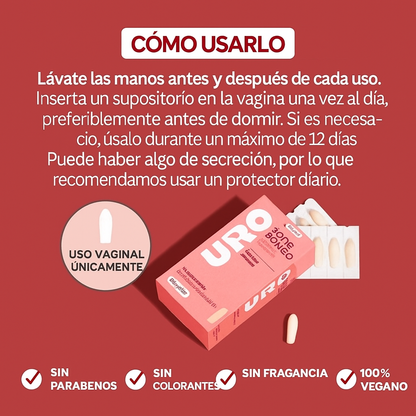 URO - Supositorio vaginal de ácido bórico