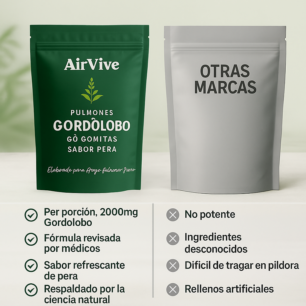 AirVive™ – Gominolas con Mullein para Limpiar Vías Respiratorias