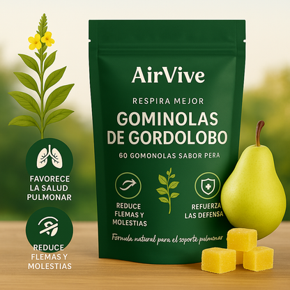 AirVive™ – Gominolas con Mullein para Limpiar Vías Respiratorias
