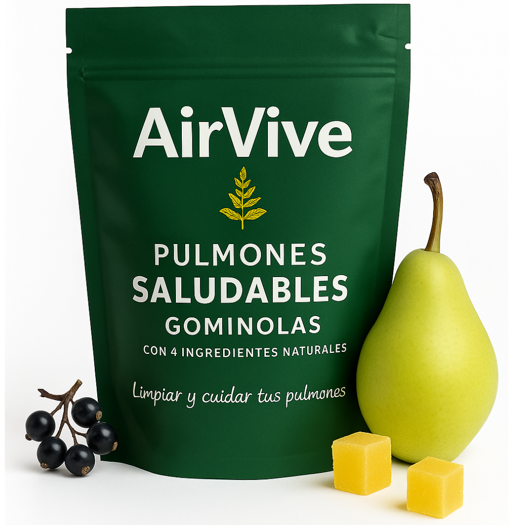 AirVive™ – Gominolas con Mullein para Limpiar Vías Respiratorias