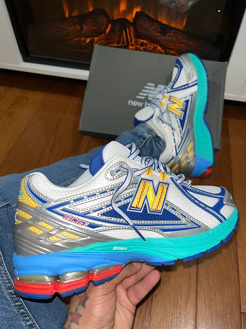 NB 1906r WHITE BLUE MULTICOLOR