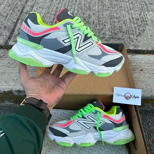 NB 9060 WHITE GREY VOLT GREEN